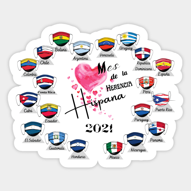 Mes de la Herencia Hispana / Hispanic Heritage Month, Spanish design, diseño en  Español, Sticker by BeatyinChaos